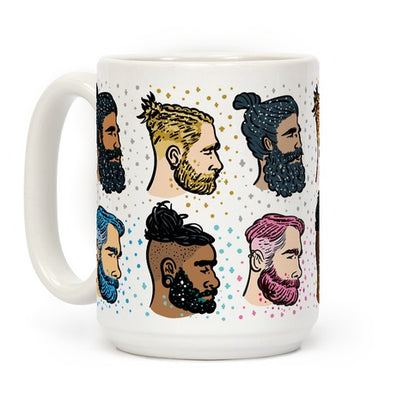 Glitter Beards, Braids and Man Buns Coffee Mug