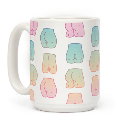 Kawaii Pastel Butt Pattern Coffee Mug