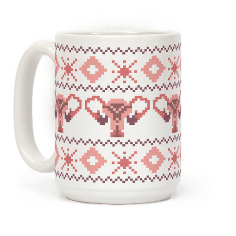 Uterus Sweater Pattern Coffee Mug