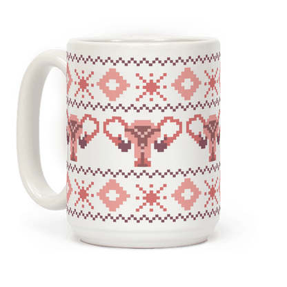 Uterus Sweater Pattern Coffee Mug