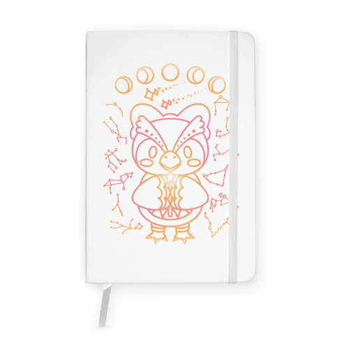 Celestial Astrology Owl Notebook