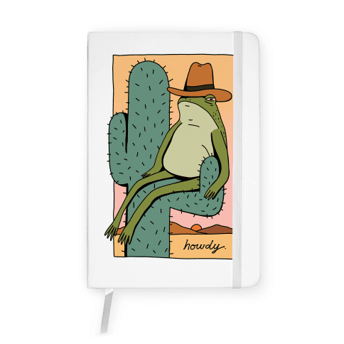 Howdy Frog Cowboy Notebook