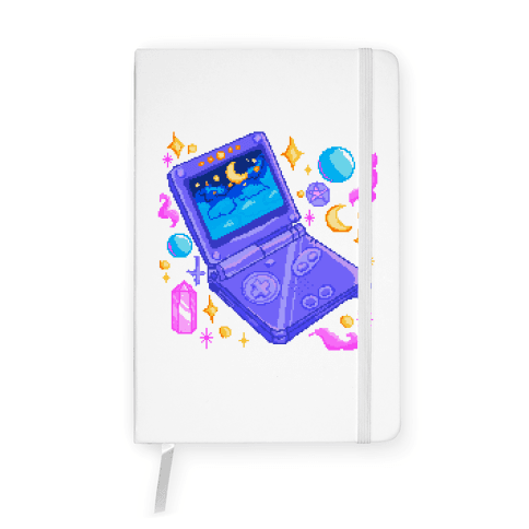 Pixelated Witchy Game Boy Notebook
