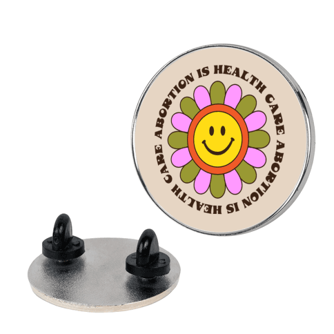 Abortion is Health Care Retro Lapel Pin