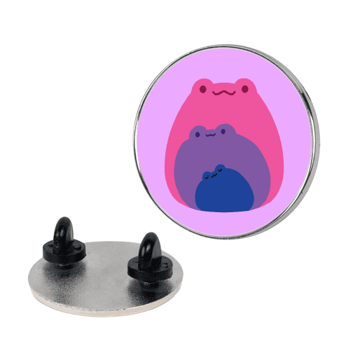 Frogs In Frogs In Frogs Bisexual Pride Lapel Pin