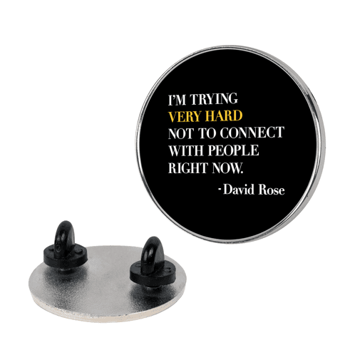 I'm Trying Very Hard Not To Connect With People Right Now Lapel Pin