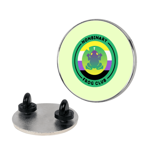 Non Binary Frog Club Patch Pin