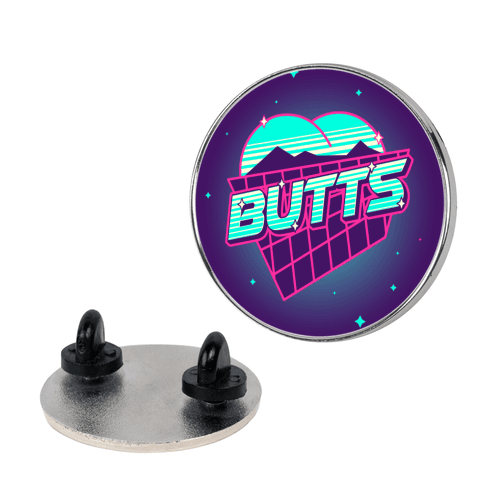 Retro Butts Lapel Pin